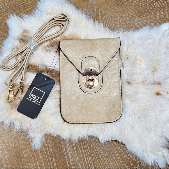 Mia K. Farrow Crossbody in Taupe/Beige - Picture 2 of 10